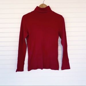 Faded Glory red turtleneck long sleeve